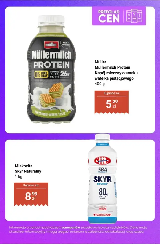 Dino - gazetka promocyjna Produkty fit i proteinowe - przegląd cen   - strona 3