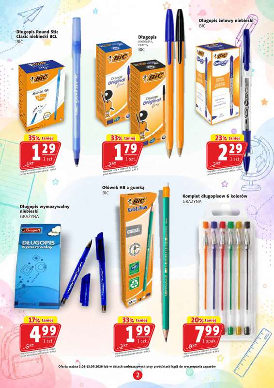 Prim Market - gazetka promocyjna Witaj szkoło! od środy 05.08 do niedzieli 13.09 - strona 2