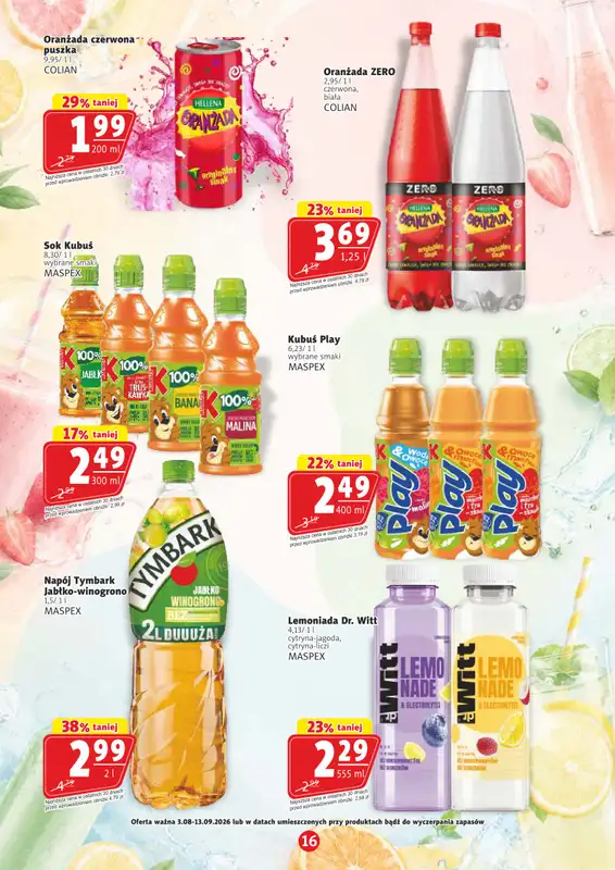 Prim Market - gazetka promocyjna Witaj szkoło! od środy 05.08 do niedzieli 13.09 - strona 16