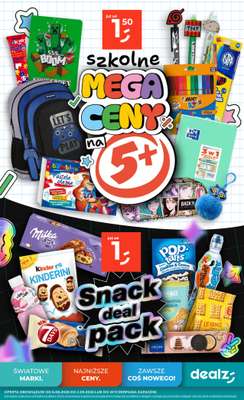 Dealz - gazetka promocyjna Szkolne MEGA CENY od czwartku 06.08 do środy 02.09