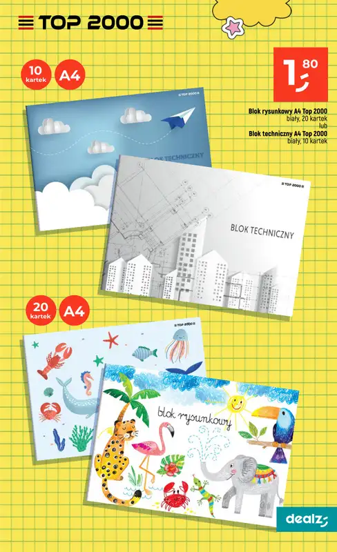 Dealz - gazetka promocyjna Szkolne MEGA CENY od czwartku 06.08 do środy 02.09 - strona 63