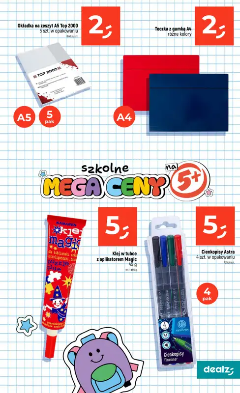 Dealz - gazetka promocyjna Szkolne MEGA CENY od czwartku 06.08 do środy 02.09 - strona 51