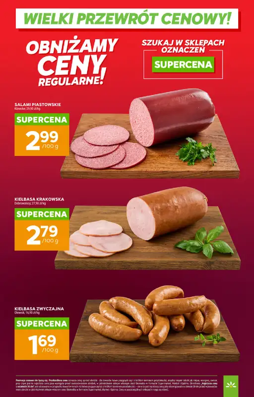 Stokrotka - gazetka promocyjna Wielki przewrót cenowy! od środy 05.08 do poniedziałku 31.08 - strona 9