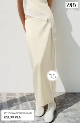 Zara - gazetka promocyjna Spódnice satynowe od środy 05.08  - strona 6