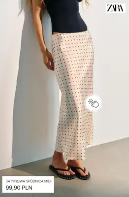 Zara - gazetka promocyjna Spódnice satynowe od środy 05.08  - strona 2