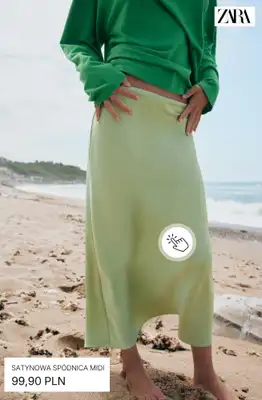 Zara - gazetka promocyjna Spódnice satynowe od środy 05.08  - strona 3