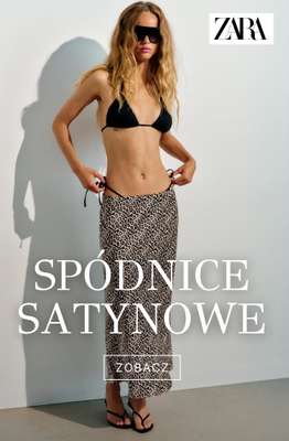 Zara - gazetka promocyjna Spódnice satynowe od środy 05.08 