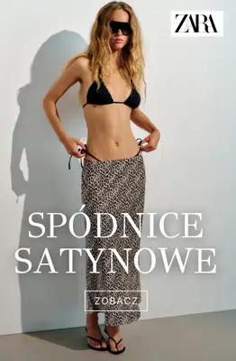 Zara - gazetka promocyjna Spódnice satynowe od środy 05.08 