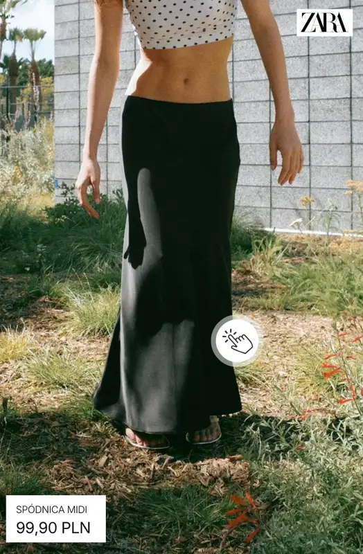 Zara - gazetka promocyjna Spódnice satynowe od środy 05.08  - strona 5
