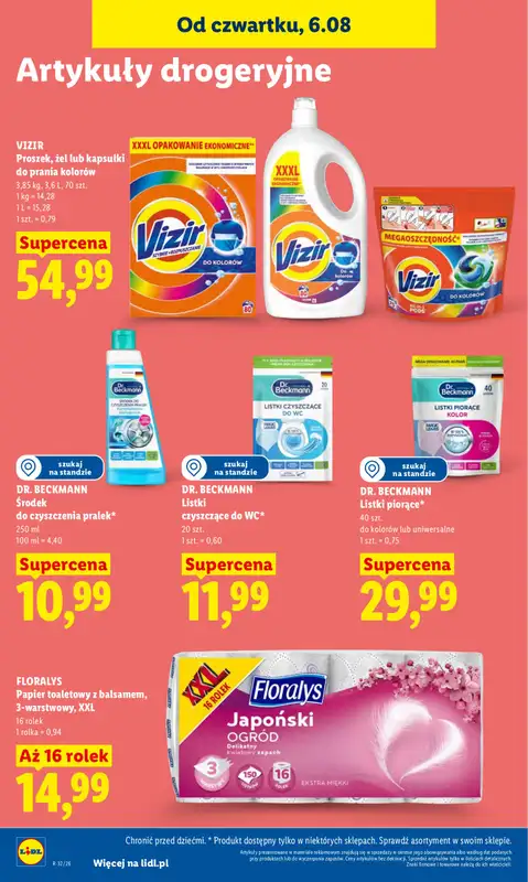 Lidl - gazetka promocyjna Oferta od czwartku od czwartku 06.08 do soboty 08.08 - strona 86