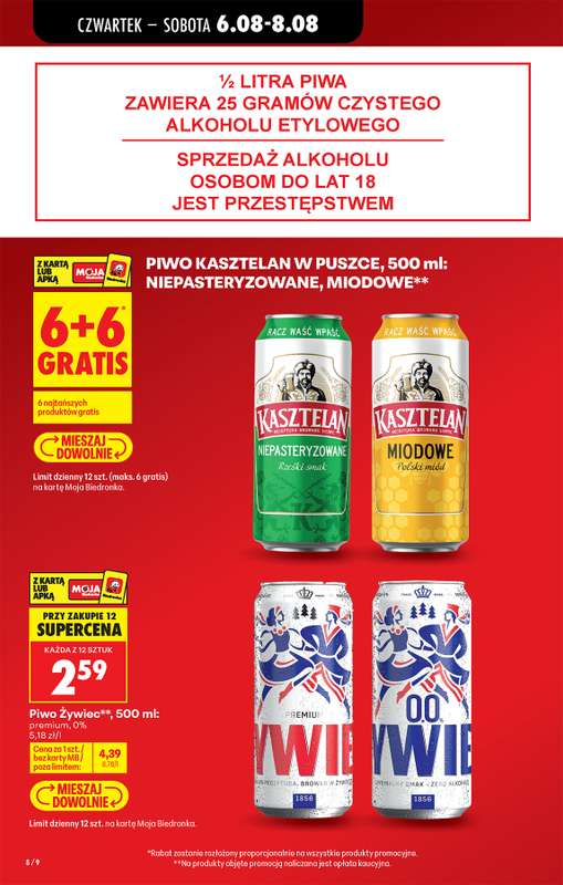 Biedronka - gazetka promocyjna Od czwartku od czwartku 06.08 do środy 12.08 - strona 10