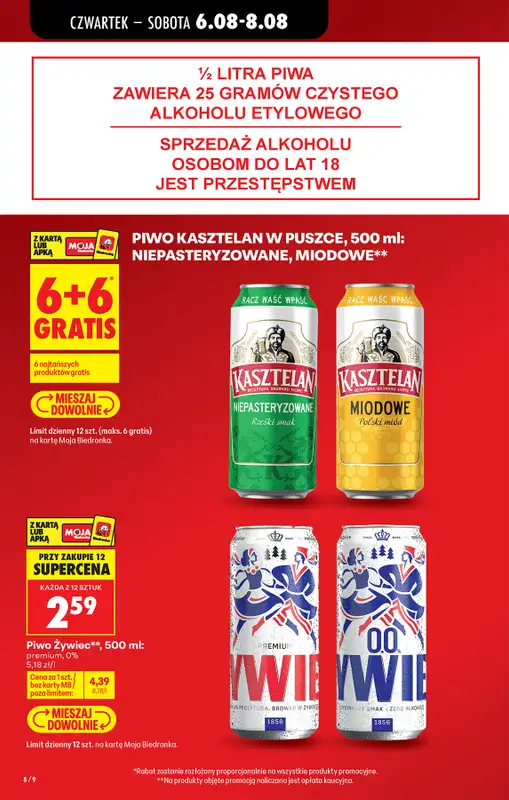 Biedronka - gazetka promocyjna Od czwartku od czwartku 06.08 do środy 12.08 - strona 10