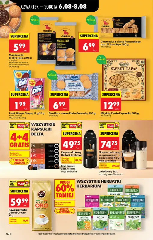 Biedronka - gazetka promocyjna Od czwartku, Z ladą tradycyjną od czwartku 06.08 do środy 12.08 - strona 66