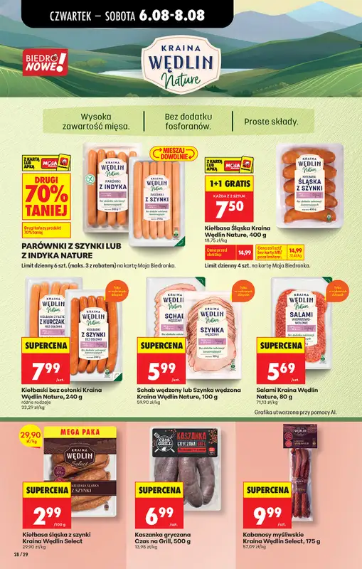 Biedronka - gazetka promocyjna Od czwartku, Z ladą tradycyjną od czwartku 06.08 do środy 12.08 - strona 48