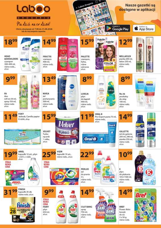 Drogerie Laboo - gazetka promocyjna Gazetka od piątku 07.08 do poniedziałku 31.08