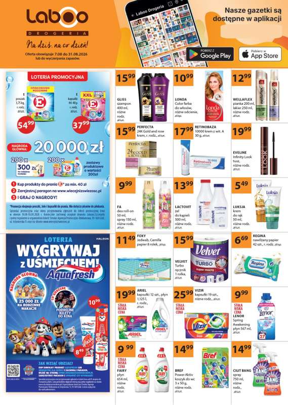 Drogerie Laboo - gazetka promocyjna Gazetka od piątku 07.08 do poniedziałku 31.08