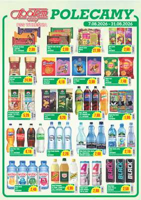 Społem - Blisko i Korzystnie - gazetka promocyjna Gazetka PSS Września od piątku 07.08 do poniedziałku 31.08