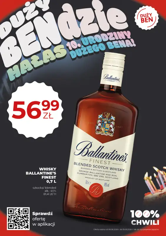 Duży Ben - gazetka promocyjna Gazetka alkoholowa od czwartku 06.08 do środy 19.08 - strona 19