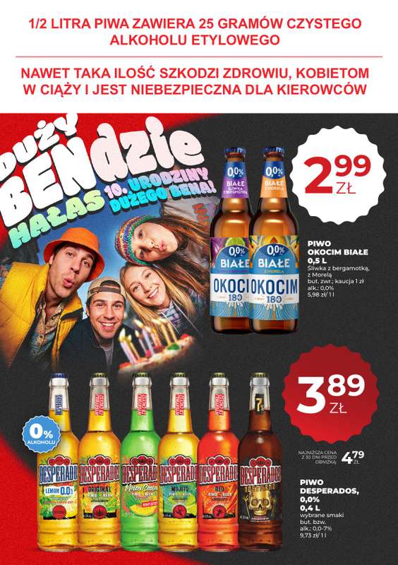 Duży Ben - gazetka promocyjna Gazetka piwna od czwartku 06.08 do środy 19.08 - strona 10