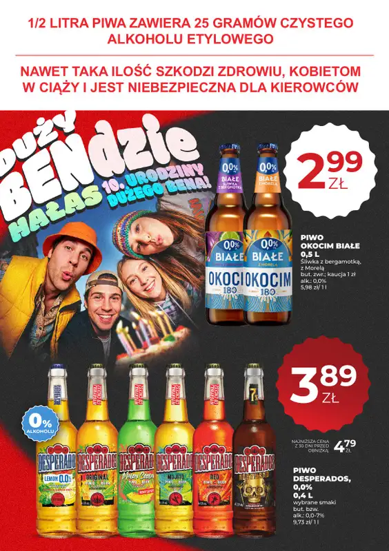 Duży Ben - gazetka promocyjna Gazetka piwna od czwartku 06.08 do środy 19.08 - strona 10