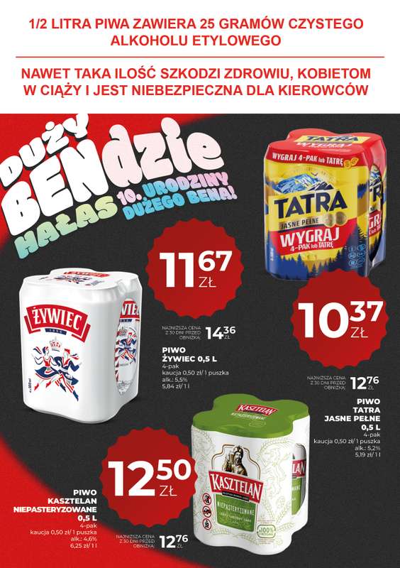 Duży Ben - gazetka promocyjna Gazetka piwna od czwartku 06.08 do środy 19.08 - strona 8