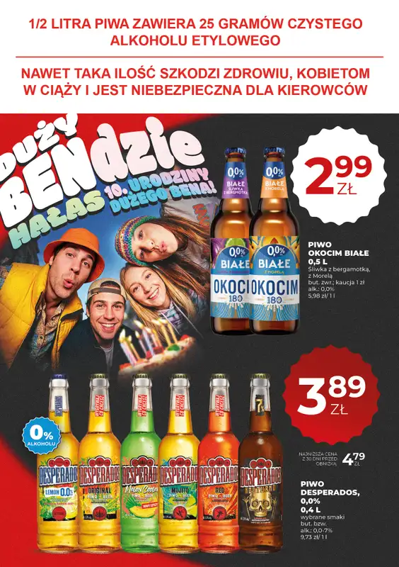 Duży Ben - gazetka promocyjna Gazetka piwna od czwartku 06.08 do środy 19.08 - strona 10