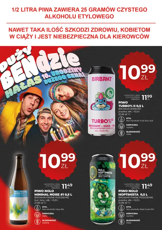 Duży Ben - gazetka promocyjna Gazetka piwna od czwartku 06.08 do środy 19.08 - strona 18