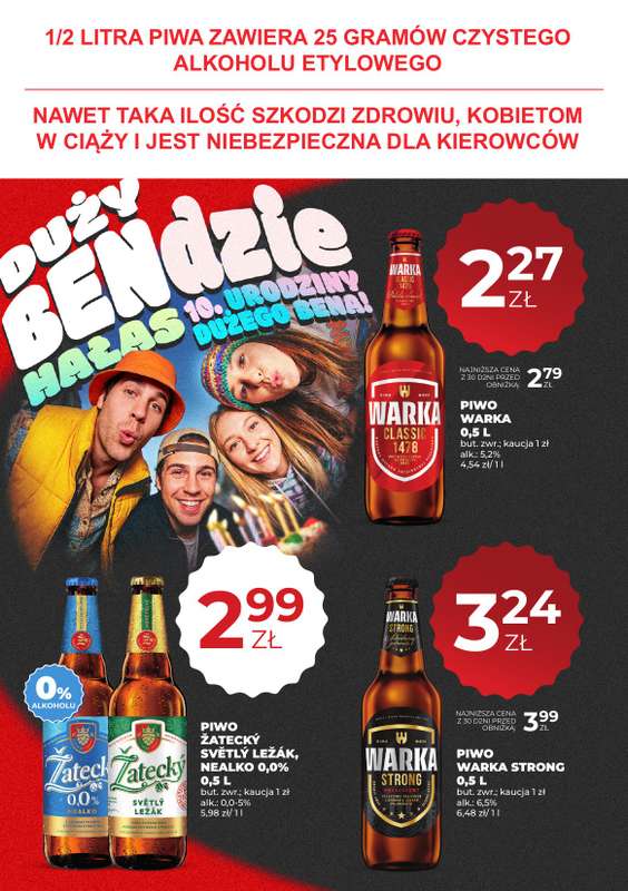 Duży Ben - gazetka promocyjna Gazetka piwna od czwartku 06.08 do środy 19.08 - strona 2