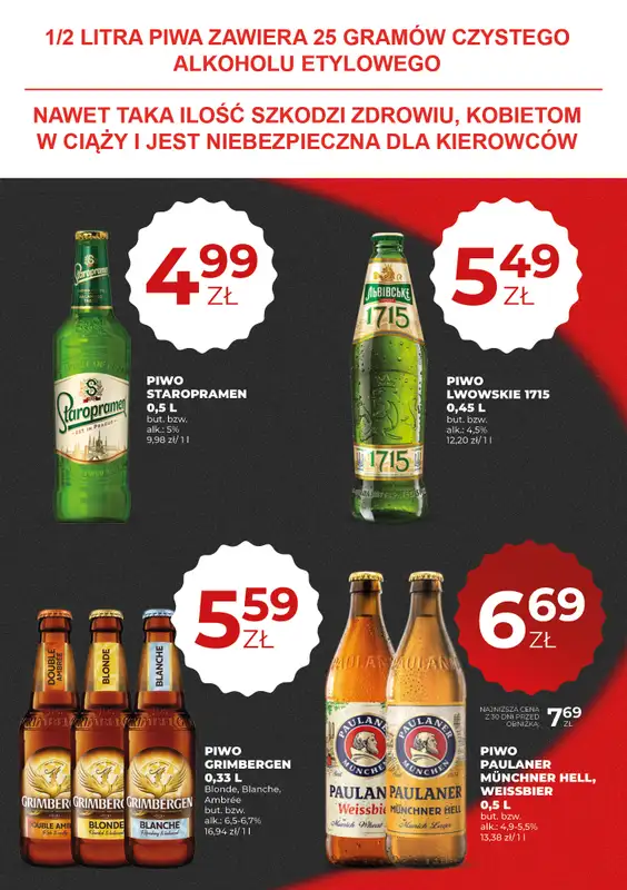 Duży Ben - gazetka promocyjna Gazetka piwna od czwartku 06.08 do środy 19.08 - strona 7
