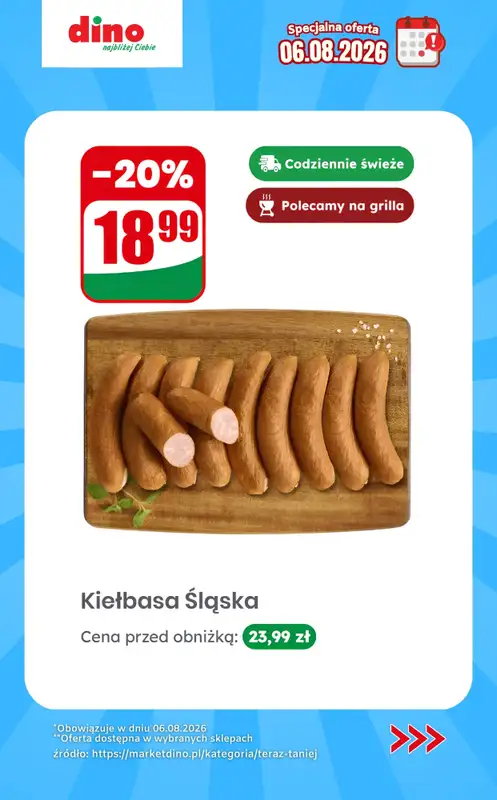 Dino - gazetka promocyjna Specjalna oferta na 06.08.2026 - promocje spoza gazetki od czwartku 06.08 do czwartku 06.08 - strona 8