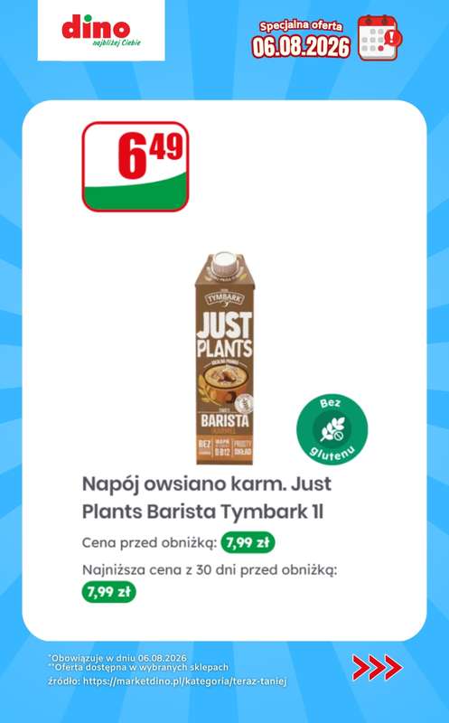 Dino - gazetka promocyjna Specjalna oferta na 06.08.2026 - promocje spoza gazetki od czwartku 06.08 do czwartku 06.08 - strona 9
