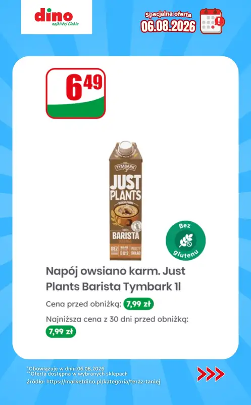 Dino - gazetka promocyjna Specjalna oferta na 06.08.2026 - promocje spoza gazetki od czwartku 06.08 do czwartku 06.08 - strona 9