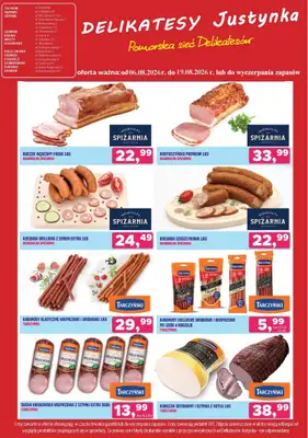 Delikatesy Justynka - gazetka promocyjna Gazetka od czwartku 06.08 do środy 19.08 - strona 5