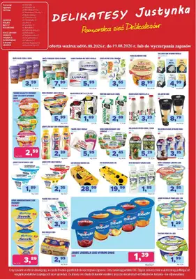 Delikatesy Justynka - gazetka promocyjna Gazetka od czwartku 06.08 do środy 19.08 - strona 3