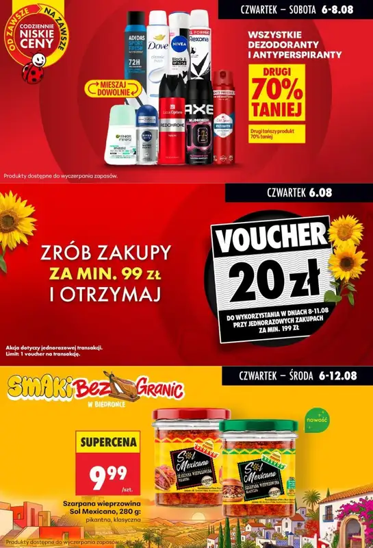 Biedronka - gazetka promocyjna Biedronkowe oszczędności od czwartku od czwartku 06.08 do soboty 08.08 - strona 4
