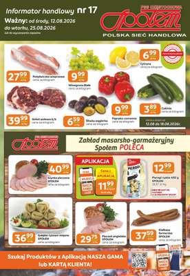 Społem Częstochowa - gazetka promocyjna Gazetka od środy 12.08 do wtorku 25.08