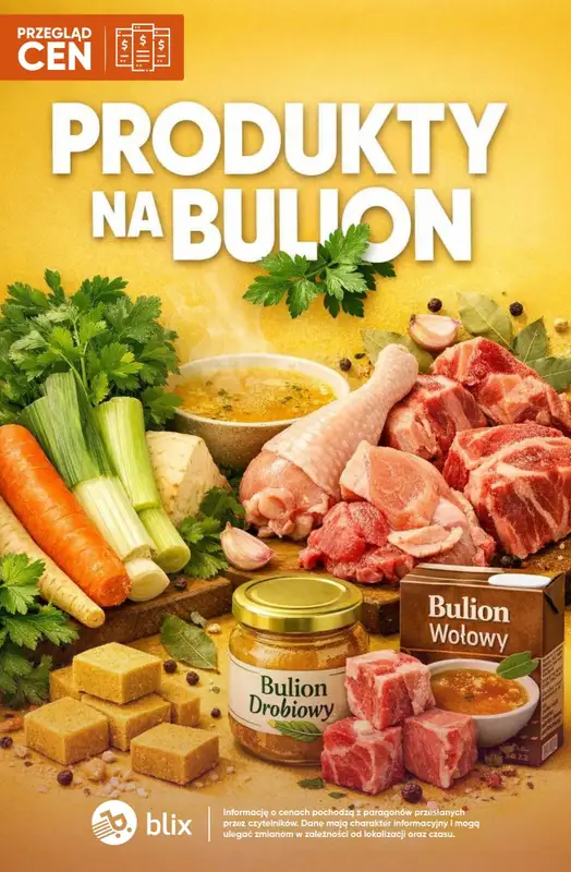 Biedronka - gazetka promocyjna Produkty na BULION - przegląd cen  