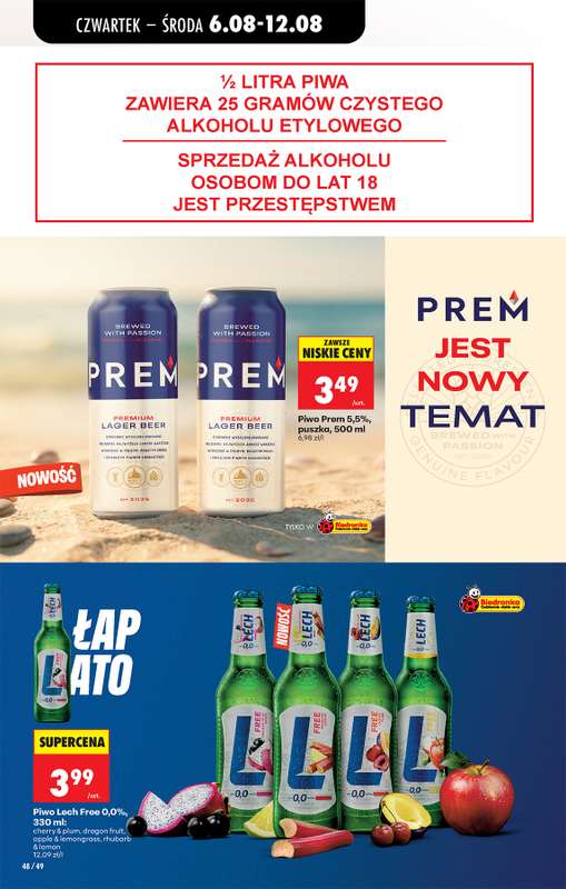 Biedronka - gazetka promocyjna Od czwartku, Z ladą tradycyjną od czwartku 06.08 do środy 12.08 - strona 76