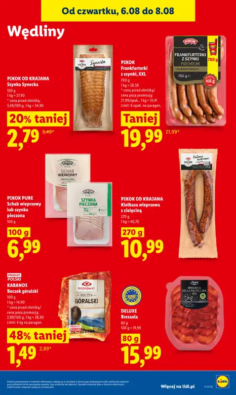 Lidl - gazetka promocyjna Oferta od czwartku od czwartku 06.08 do soboty 08.08 - strona 63