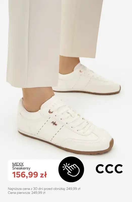 CCC - gazetka promocyjna SALE - białe sneakersy damskie od soboty 08.08  - strona 5