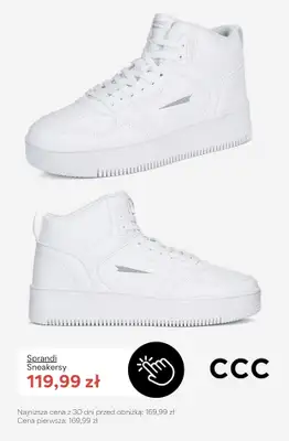 CCC - gazetka promocyjna SALE - białe sneakersy damskie od soboty 08.08  - strona 4