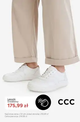 CCC - gazetka promocyjna SALE - białe sneakersy damskie od soboty 08.08  - strona 10