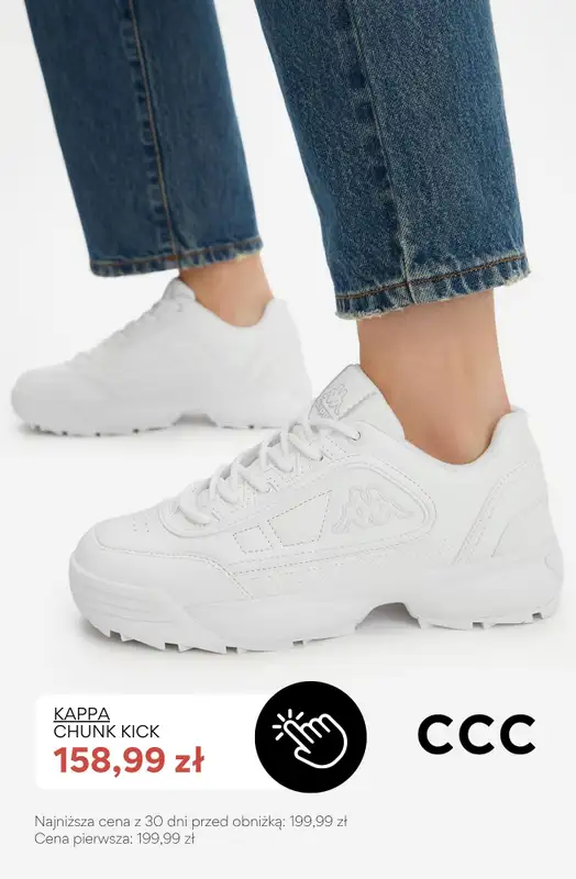 CCC - gazetka promocyjna SALE - białe sneakersy damskie od soboty 08.08  - strona 6