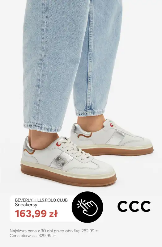 CCC - gazetka promocyjna SALE - białe sneakersy damskie od soboty 08.08  - strona 7