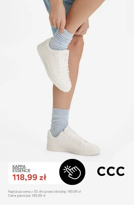 CCC - gazetka promocyjna SALE - białe sneakersy damskie od soboty 08.08  - strona 2