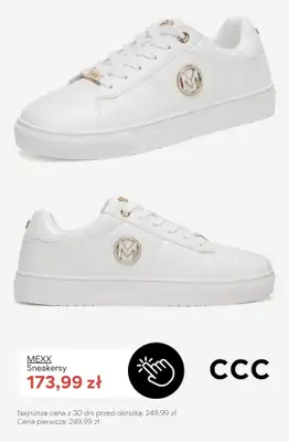 CCC - gazetka promocyjna SALE - białe sneakersy damskie od soboty 08.08  - strona 8