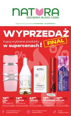 Drogerie Natura - gazetka promocyjna Gazetka od czwartku 06.08 do poniedziałku 24.08