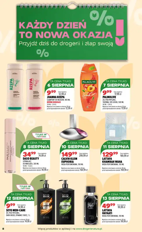 Drogerie Natura - gazetka promocyjna Gazetka od czwartku 06.08 do poniedziałku 24.08 - strona 8