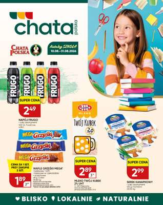 Chata Polska - gazetka promocyjna Katalog Szkoła  do poniedziałku 31.08