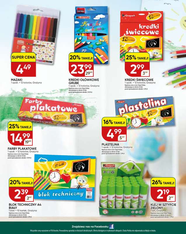 Chata Polska - gazetka promocyjna Katalog Szkoła 10-31.08  do poniedziałku 31.08 - strona 16
